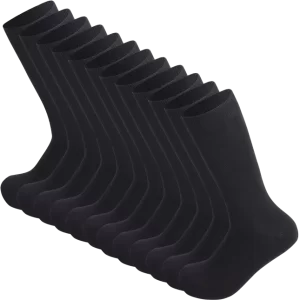 12-par Bambus Strømper - Sort