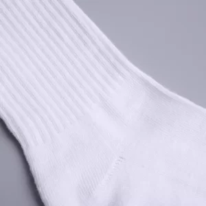 Hæl på hvid sports strømpe