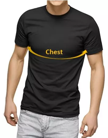 Størrelsesguide til t-shirts og undertrøjer