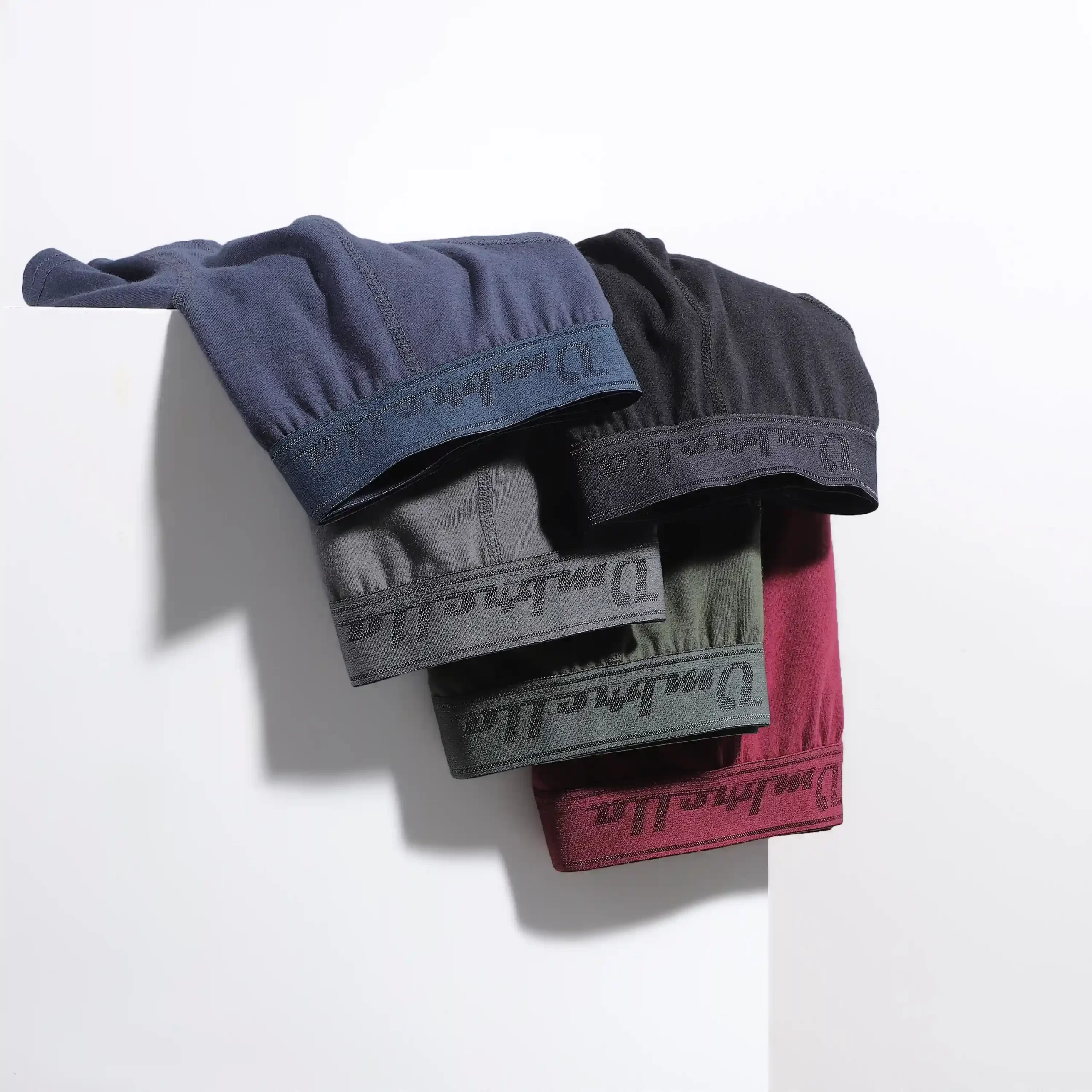 5 Farvede Bambus Underbukser foldet