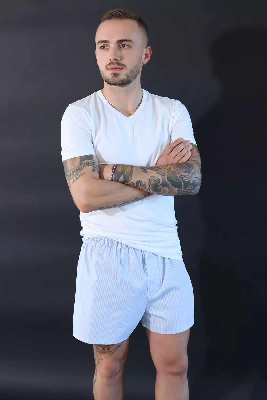5-pak Vævede Boxershorts uden mønster - Billede 2